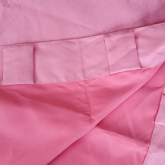 initation suede pink curtain panels - Picture 3 of 9